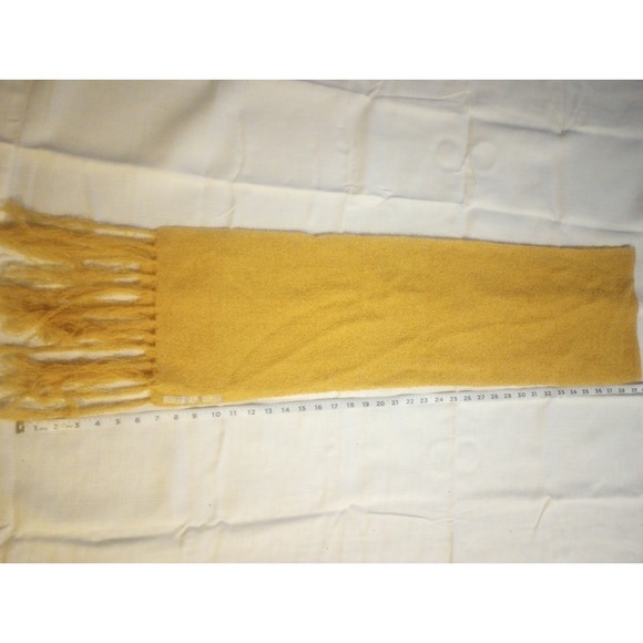 Accessories - France Acrylic Blend‎ Rectangle Scarf With Fringe Sand Brown Extra Long